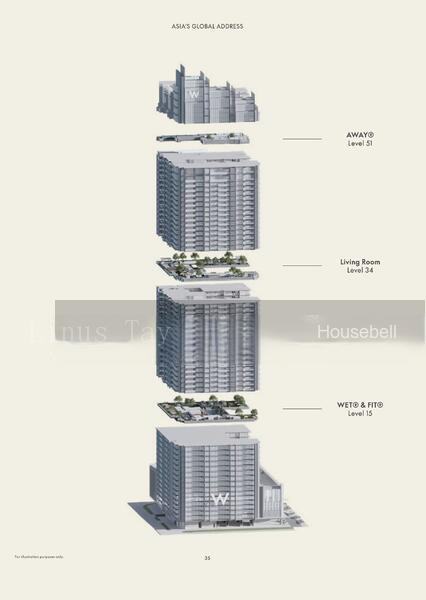 W Residences Marina View - Singapore, S$ 8,740,000 (可协商价格), 2,250 sqft, 公寓 - Apartment