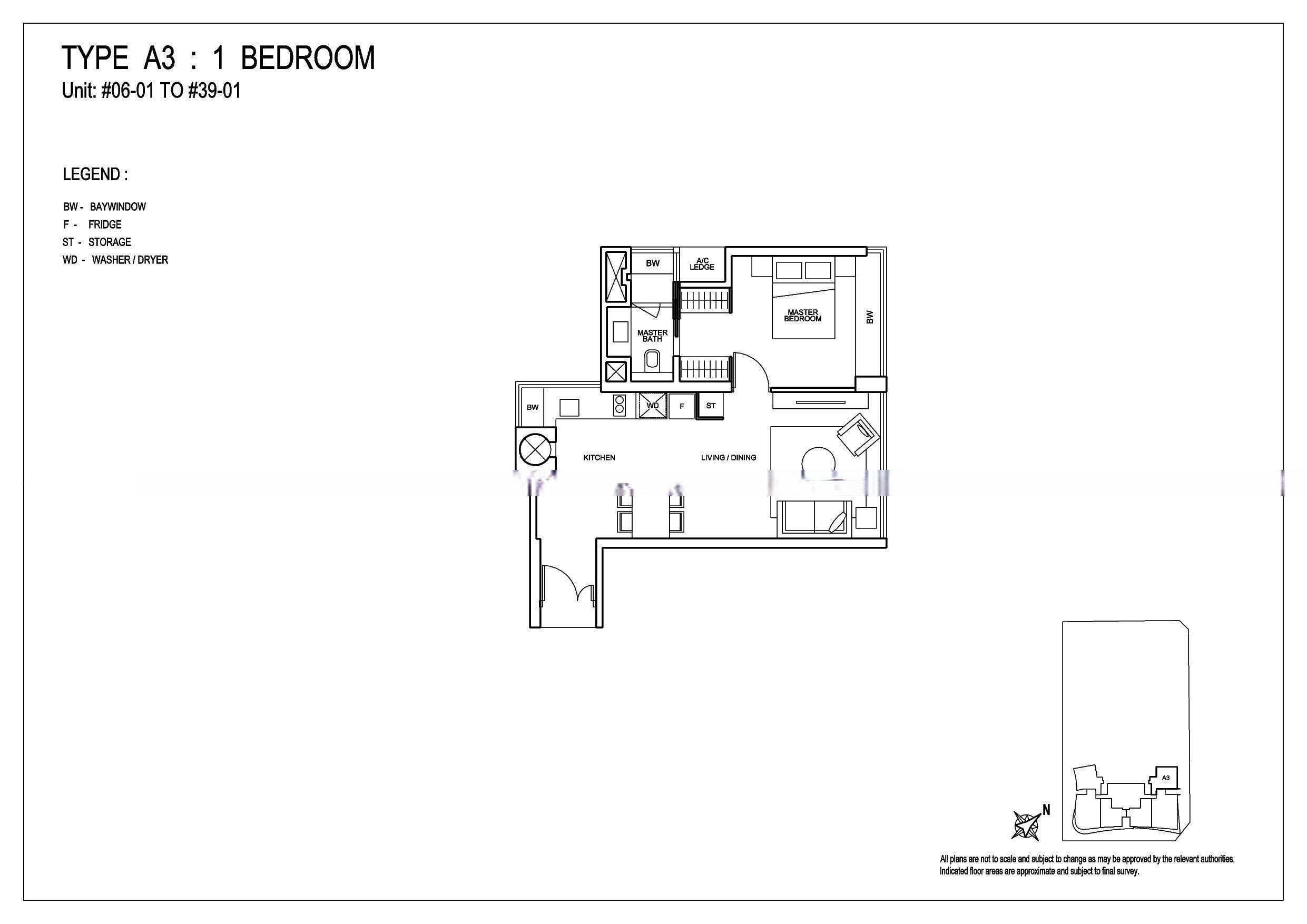 76 Shenton, S$ 1,260,000 (可协商价格), 592 sqft, 公寓 - Apartment