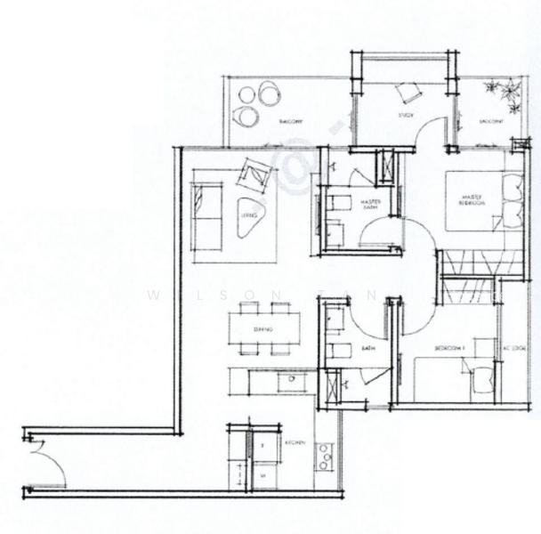 Katong Regency, S$ 5,299 /月, 990 sqft, 公寓 - Condominium