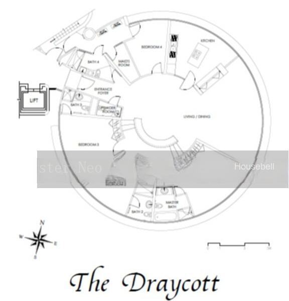 The Draycott, S$ 7,330,000 (可协商价格), 2,637 sqft, 公寓 - Apartment