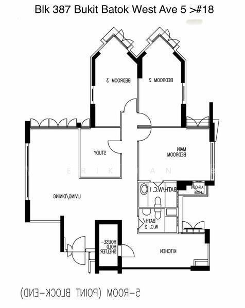 387 Bukit Batok West Avenue 5, S$ 4,200 (最低价格) /月, 1,270 sqft, 组屋 - 5 Premium