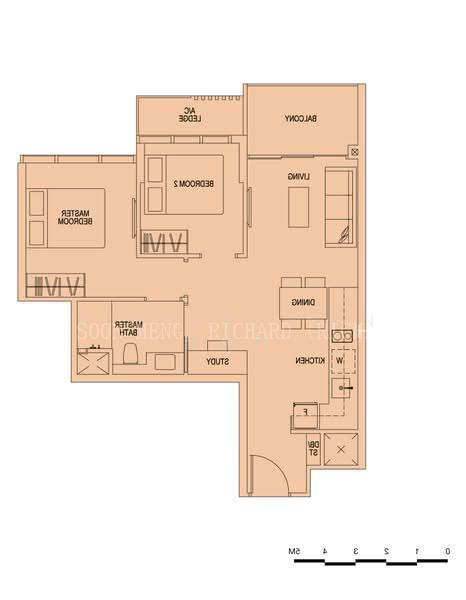 Sims Urban Oasis, S$ 4,000 (可协商价格) /月, 624 sqft, 公寓 - Condominium