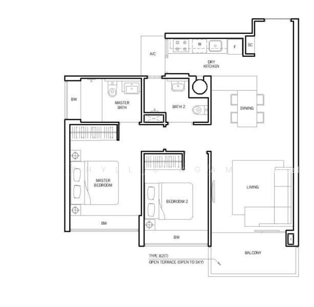 Flamingo Valley, S$ 4,000 (可协商价格) /月, 818 sqft, 公寓 - Condominium