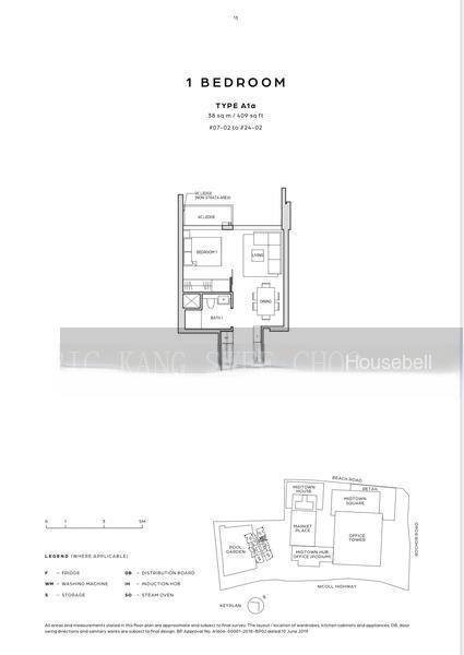 Midtown Bay, S$ 1,488,000, 409 sqft, 公寓 - Condominium