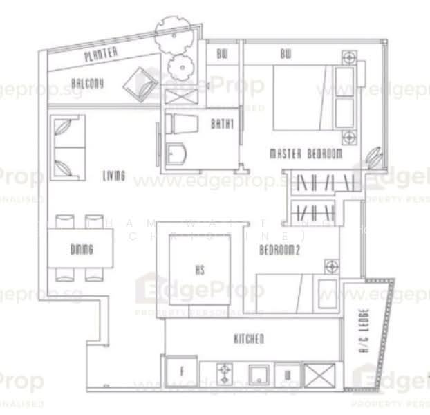 Illuminaire on Devonshire, S$ 4,500 (可协商价格) /月, 635 sqft, 公寓 - Apartment