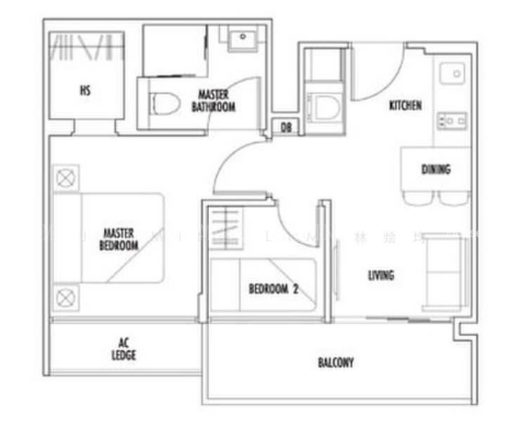 Casa Cambio, S$ 3,300 /mo, 484 sqft, Condos - Condominium