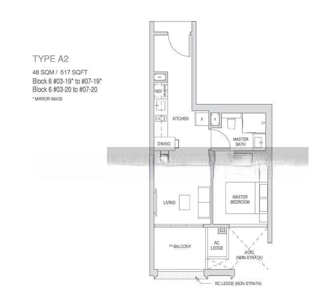 Mayfair Modern, S$ 1,120,000 (可协商价格), 517 sqft, 公寓 - Condominium