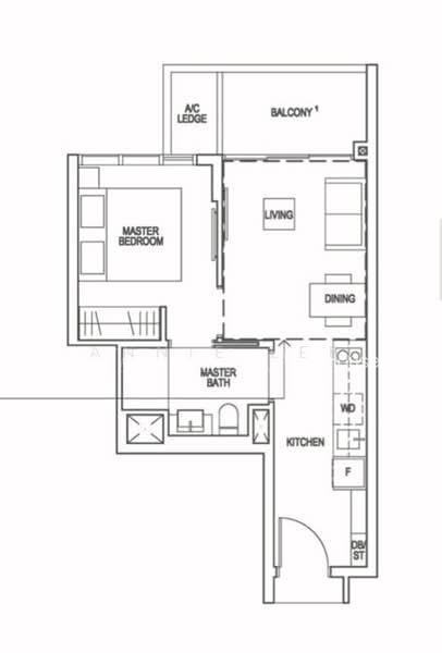 Riverfront Residences, S$ 2,900 /月, 463 sqft, 公寓 - Condominium