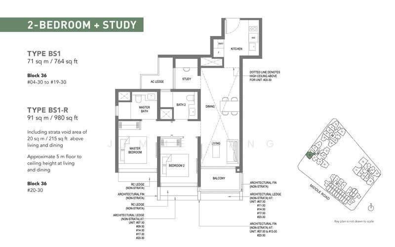 The M, S$ 5,800 /月, 764 sqft, 公寓 - Condominium