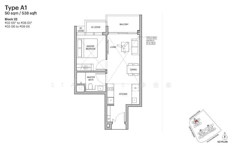Lentoria, S$ 1,288,000, 538 sqft, 公寓 - Condominium