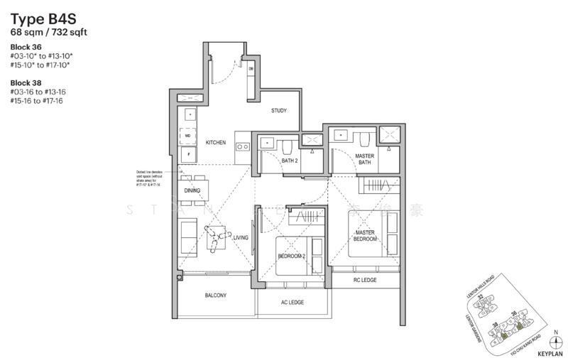 Lentoria, S$ 1,288,000, 538 sqft, 公寓 - Condominium