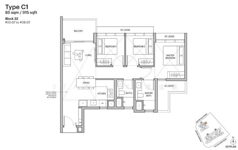 Lentoria, S$ 1,288,000, 538 sqft, 公寓 - Condominium