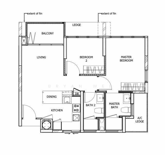Eco Sanctuary, S$ 1,260,000 (Negotiable), 667 sqft, Condos - Condominium