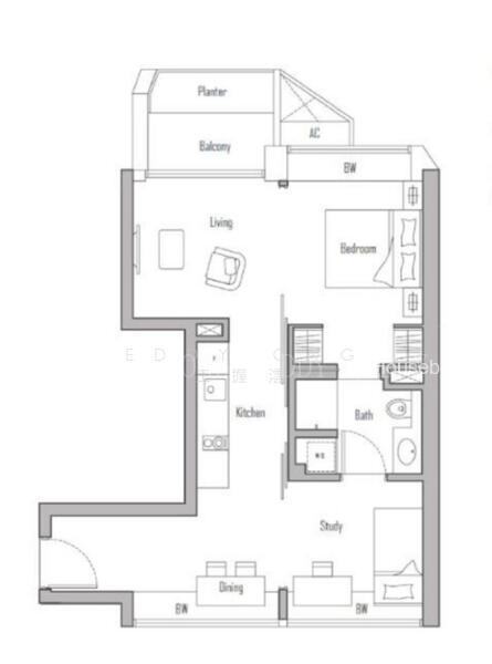 V on Shenton, S$ 1,599,000 (最低价格), 721 sqft, 公寓 - Condominium