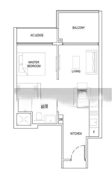 The Florence Residences, S$ 840,000, 484 sqft, 公寓 - Condominium