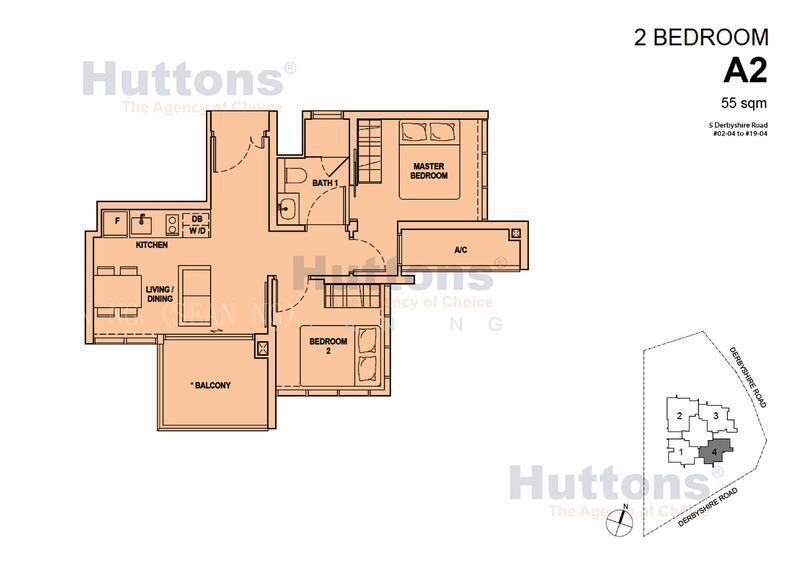 Fyve Derbyshire, S$ 1,488,888, 592 sqft, Condos - Condominium