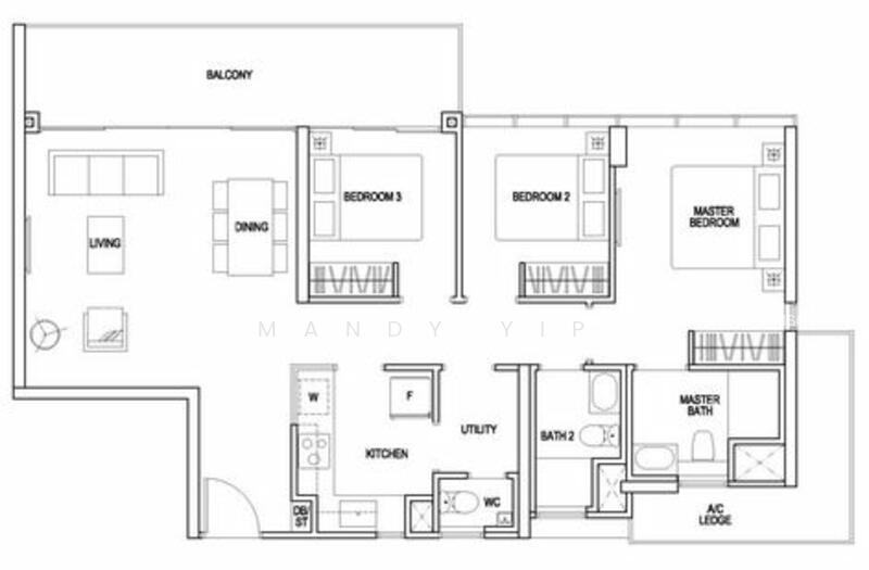 The Poiz Residences, S$ 6,900 (Negotiable) /mo, 1,152 sqft, Condos - Condominium