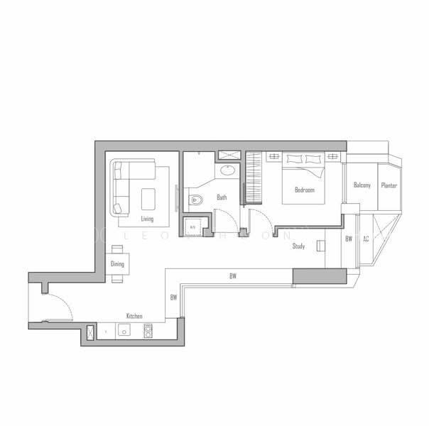 V on Shenton, S$ 5,100 (Starting From) /mo, 743 sqft, Condos - Condominium