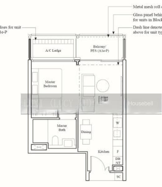 The Reef at King's Dock, S$ 1,199,999 (可协商价格), 484 sqft, 公寓 - Condominium