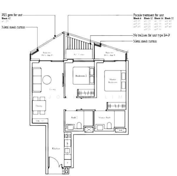 The Reef at King's Dock, S$ 5,350 (可协商价格) /月, 764 sqft, 公寓 - Condominium