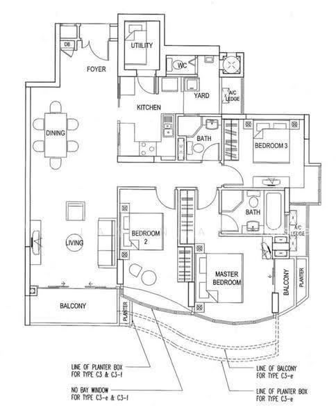Cote D'Azur, S$ 7,300 (可协商价格) /月, 1,389 sqft, 公寓 - Condominium