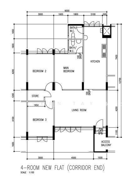 240 Yishun Ring Road, S$ 750 (最低价格) /月, 组屋 - 4 NG