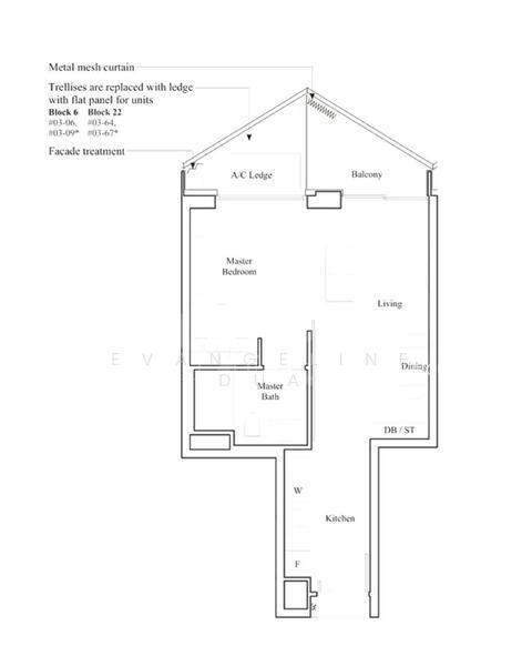 The Reef at King's Dock, S$ 1,550,000, 538 sqft, Condos - Condominium
