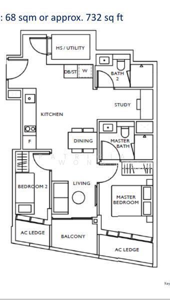 The Ranz, S$ 1,560,000, 689 sqft, Condos - Apartment
