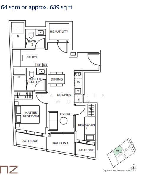 The Ranz, S$ 1,560,000, 689 sqft, Condos - Apartment