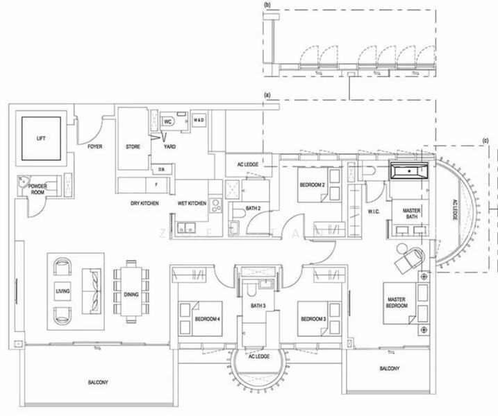 Klimt Cairnhill, S$ 19,000 /月, 2,056 sqft, 公寓 - Condominium