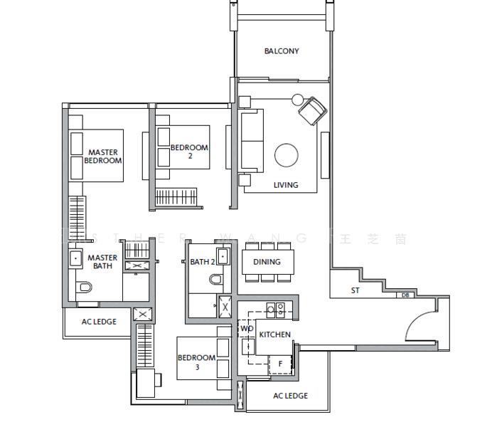 Riviere, S$ 3,650,000 (Negotiable), 1,173 sqft, Condos - Condominium