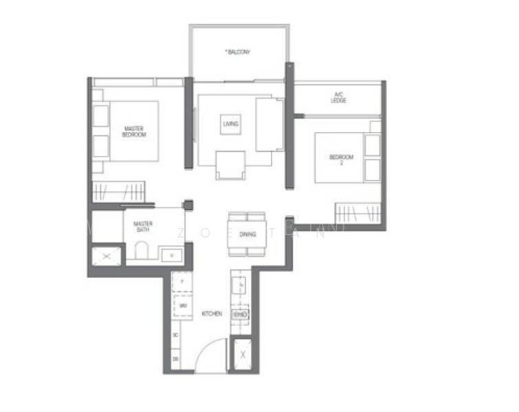 Midtown Modern, S$ 2,350,000 (Negotiable), 635 sqft, Condos - Condominium