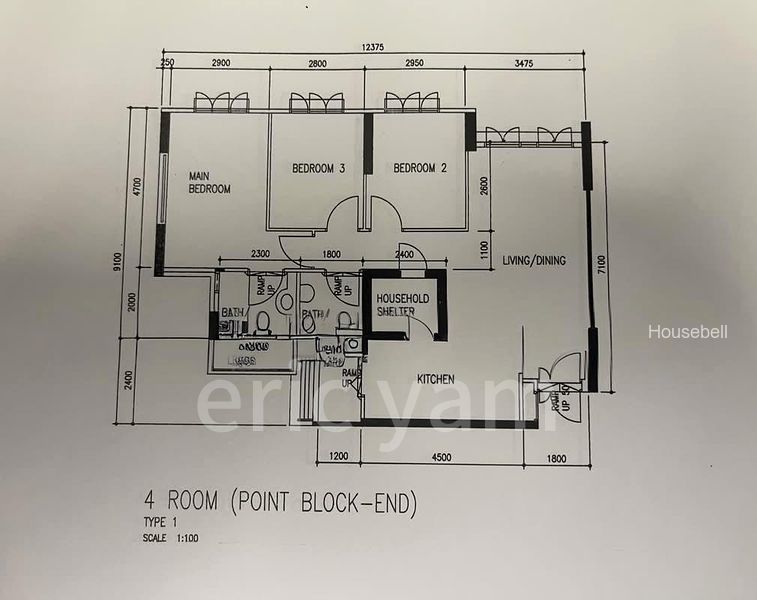 Premium HDB for Sale in  458 Segar Road, S$ 598,000, 1,001 sqft, 组屋 - 3 I