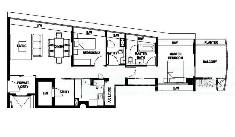 2 Bed Condo for Rent in  Lush On Holland Hill(6)