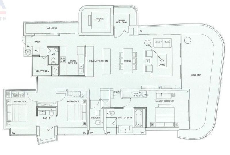 Trilight, S$ 11,000 /月, 2,110 sqft, 公寓 - Condominium