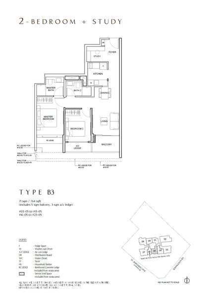 2+1 Bed Apartment (Condo) for Sale in  The Arcady At Boon Keng, S$ 1,978,000, 764 sqft, 公寓 - Apartment