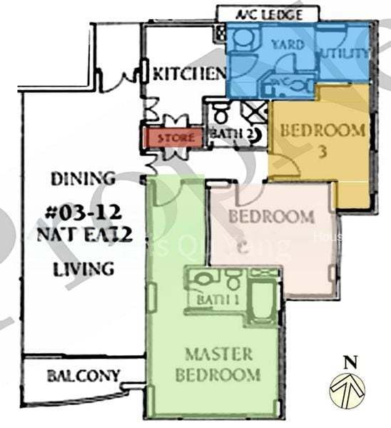 Aston Mansions, S$ 1,650,000, 1,302 sqft, 公寓 - Apartment
