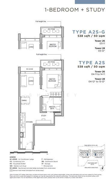 Sceneca Residence, S$ 1,299,999, 538 sqft, Condos - Condominium