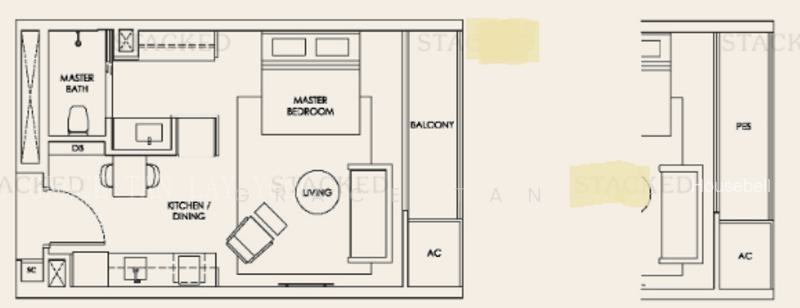 Robin Residences, S$ 1,090,000 (Negotiable), 409 sqft, Condos - Condominium