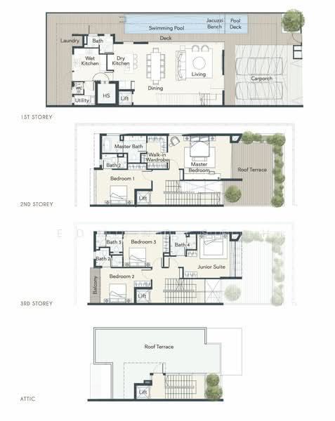 ★ Brand New ★ Bespoke Luxury Landed Homes ★, S$ 8,780,000 (可协商价格), 6,178 sqft, 有地 - Semi-Detached House