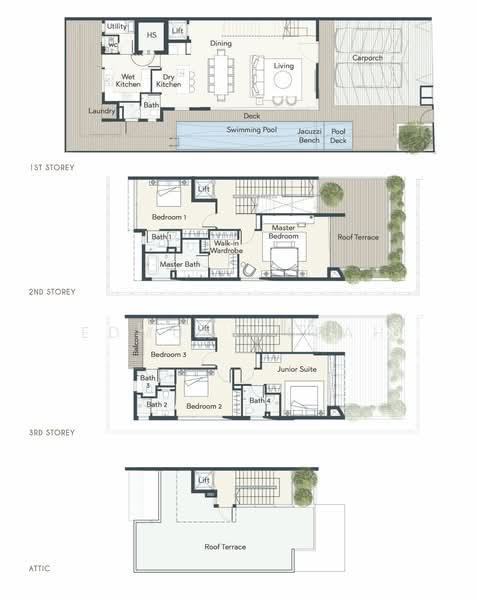 ★ Brand New ★ Bespoke Luxury Landed Homes ★, S$ 8,780,000 (可协商价格), 6,178 sqft, 有地 - Semi-Detached House
