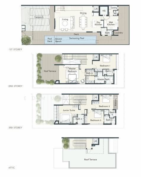 ★ Brand New ★ Bespoke Luxury Landed Homes ★, S$ 8,780,000 (可协商价格), 6,178 sqft, 有地 - Semi-Detached House