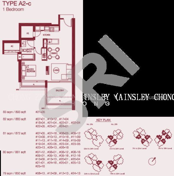 Concourse Skyline, S$ 1,900,000 (可协商价格), 883 sqft, 公寓 - Condominium