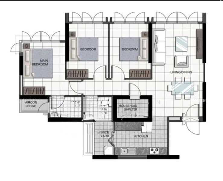 56 Teban Gardens Road, S$ 708,000, 990 sqft, 组屋 - 4 A