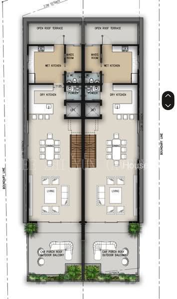 Brand New 2.5 storeys with mezzanine Storey Semi-D @ Braddell Heights/Lorong Chuan/Serangoon NeX, S$ 9,680,000 (可协商价格), 3,209 sqft, 有地 - Semi-Detached House