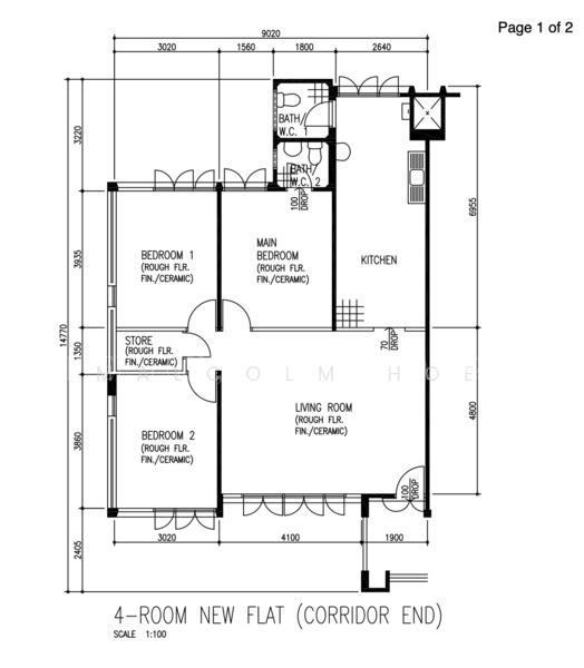 363 Bukit Batok Street 31, S$ 550,000 (可协商价格), 1,012 sqft, 组屋 - 4 NG