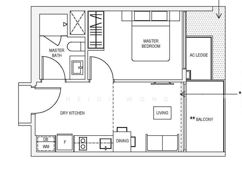 The Verandah Residences, S$ 1,020,000, 463 sqft, Condos - Condominium