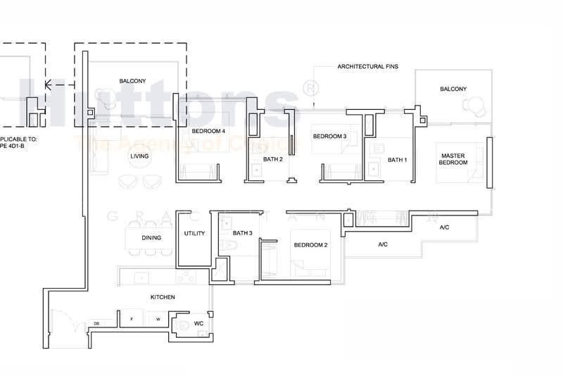 High Park Residences, S$ 2,200,000, 1,227 sqft, 公寓 - Condominium