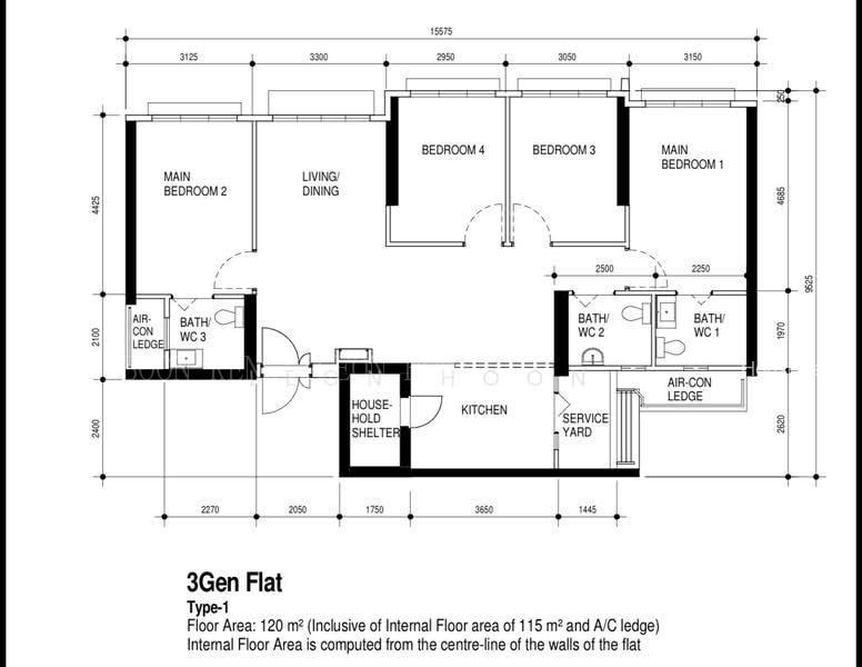 228A Ang Mo Kio Street 23, S$ 1,450,000, 1,292 sqft, 组屋 - 5 A