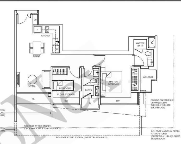 Coco Palms, S$ 1,270,000, 753 sqft, 公寓 - Condominium